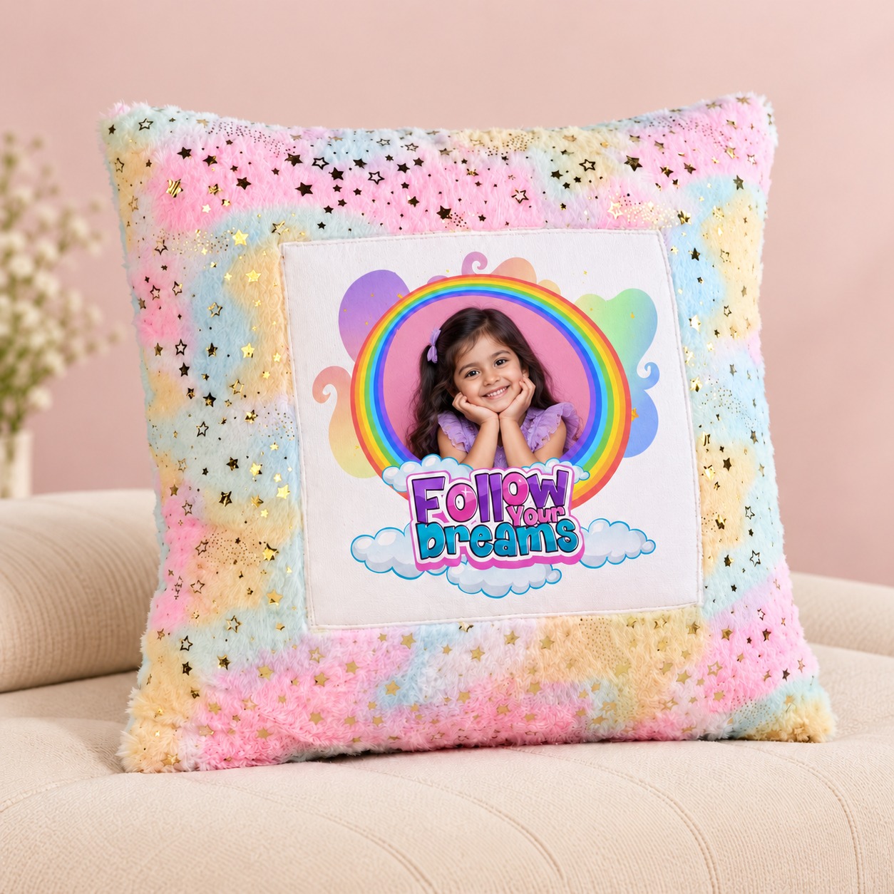 PL12 Rainbow Pillow 16X16